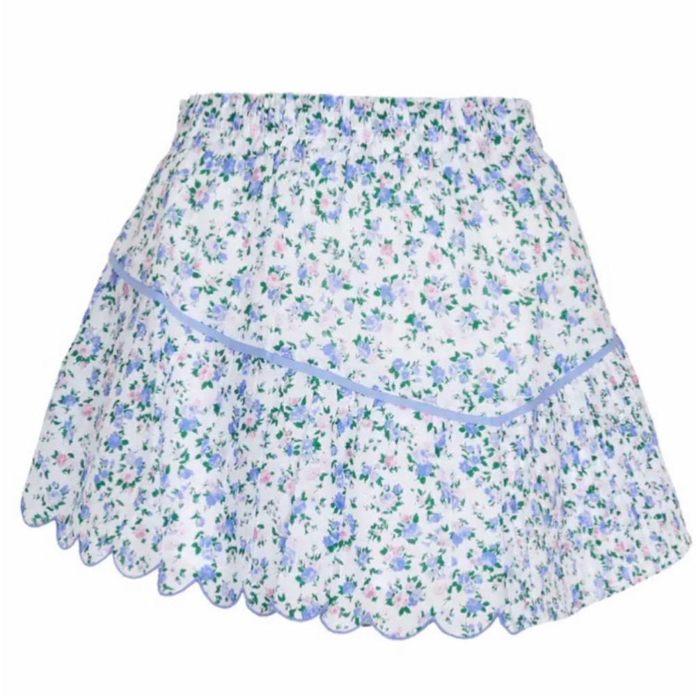LoveShackFancy,
Memphis Floral Cotton Skirt